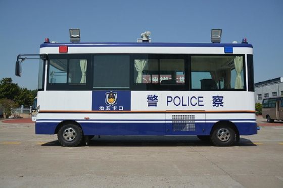 ประเทศจีน 25 Km / H Mobile Police Command Vehicles Service Station 3G Wireless Transmission ผู้ผลิต