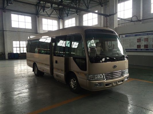 ประเทศจีน Sunroof 145HP Power Star Minibus 30 Passenger Mini Bus With Sliding Side Window ผู้ผลิต