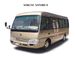 Luxury 23 Seater Coach Mudan Tourist Mini Bus 3.8L MD6701Cummins engine ผู้ผลิต