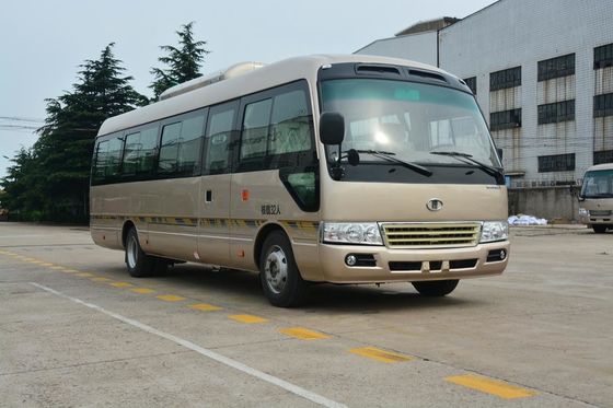 ประเทศจีน 7M Toyota Coaster Mini Bus Front Cummins Engine Euro 3 Semi - Integral Body ผู้ผลิต