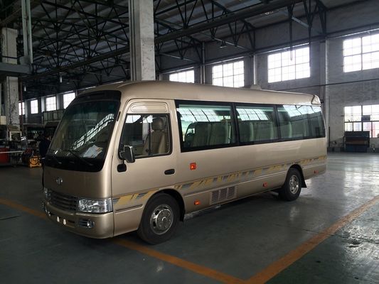 ประเทศจีน Swing Door / Sliding Door Coaster Mini Bus Toyota Type Front Semi - Integral Body ผู้ผลิต